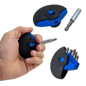 PRO-SCR 03327 Manyetik Yıldız/Düz Bits Uç Vidalama Seti 6 Parça