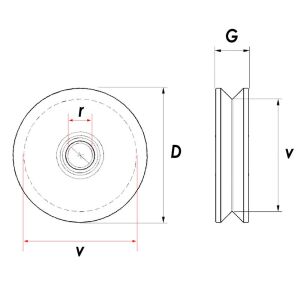 RM090 Tablasız Kepsiz Ray Makarası 90 mm