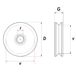 RM090 Tablasız Kepsiz Ray Makarası 90 mm