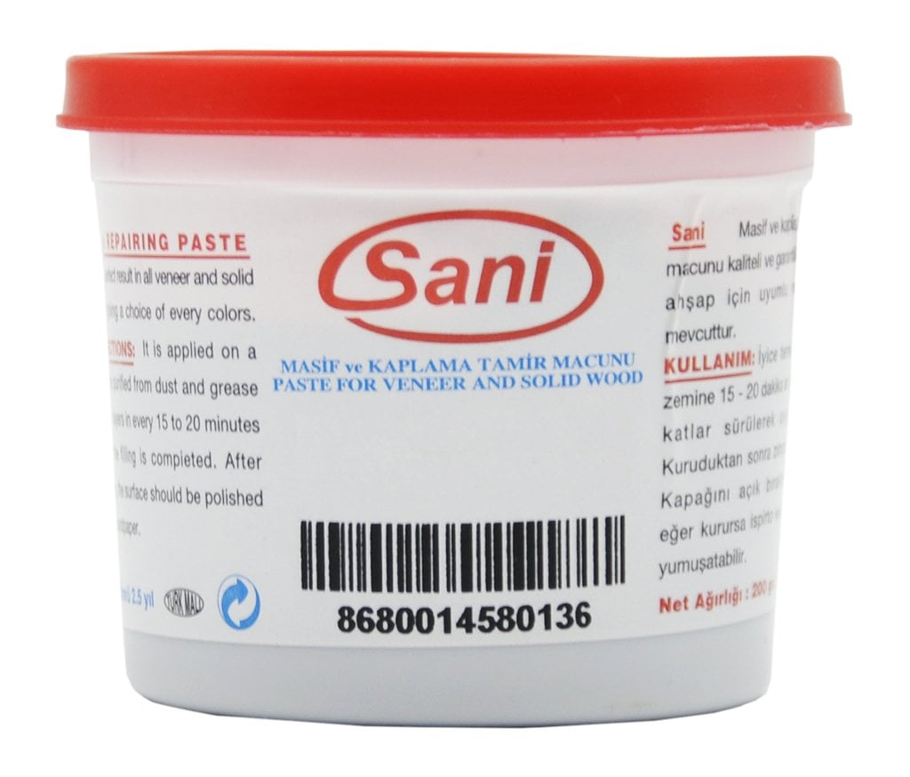 Sani Mobilya Ahşap Tamir Macunu 200 gr - Kiraz