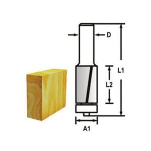 Eurostar TH14417 Kenar Alma Temizleme Freze Bıçağı 50 mm (Sap: 12mm)