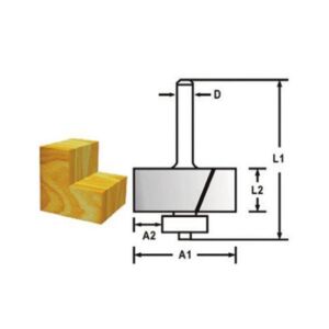 Eurostar TH14487 Rulmanlı Lamba Freze Bıçağı 25 mm