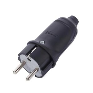 Kauçuk Erkek Fiş Monofaze 1x16A (220V)