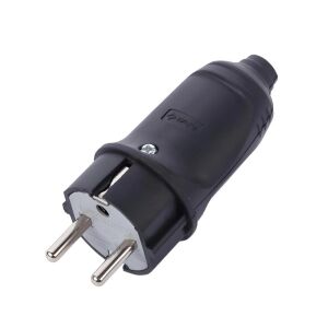 Kauçuk Erkek Fiş Monofaze 1x16A (220V)