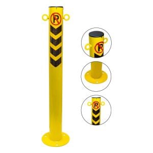 Metal Sabit Delinatör Otopark Demiri 75 cm (Kulaklı)