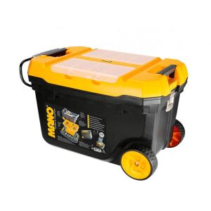 Mano TK28 Metal Kilitli Teleskopik Saplı Tekerlekli Takım Çantası 53 Lt