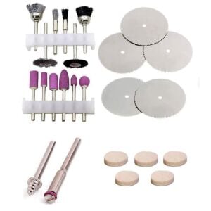 5326 Hobi Gravür Taşlama Makinesi Pimli Aksesuar Seti 24 Parça