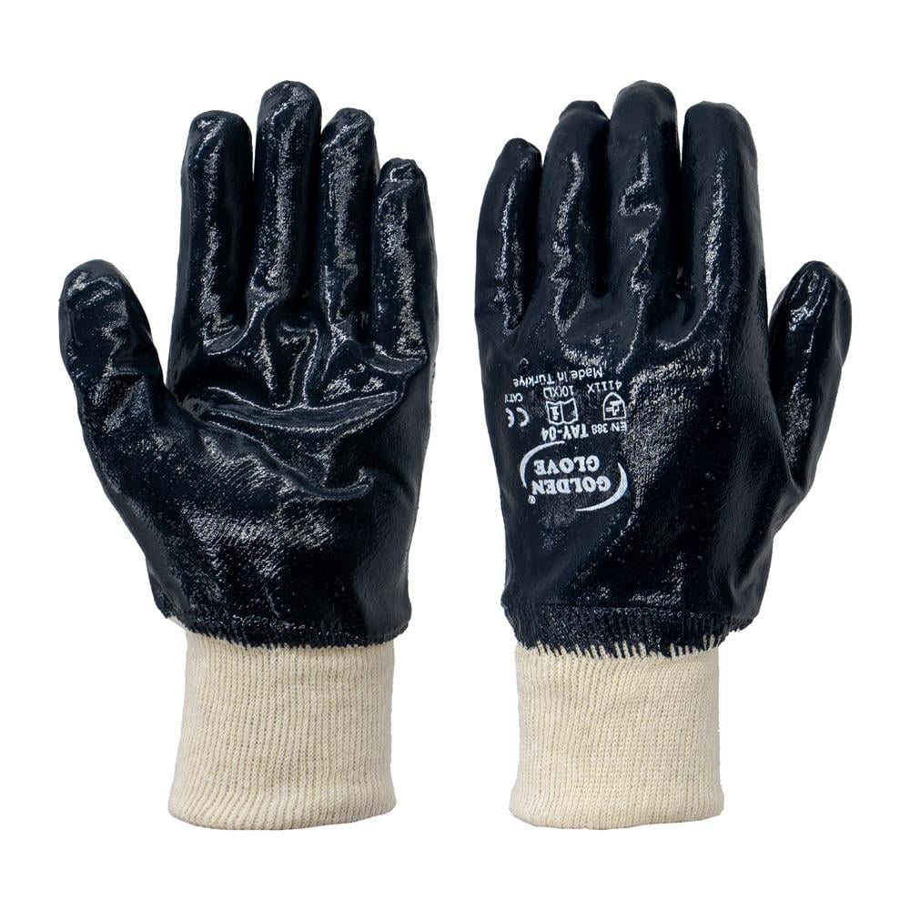 Golden Glove TAY-04 Bileklikli Nitril Petrolcü Eldiveni No:10 (XL)