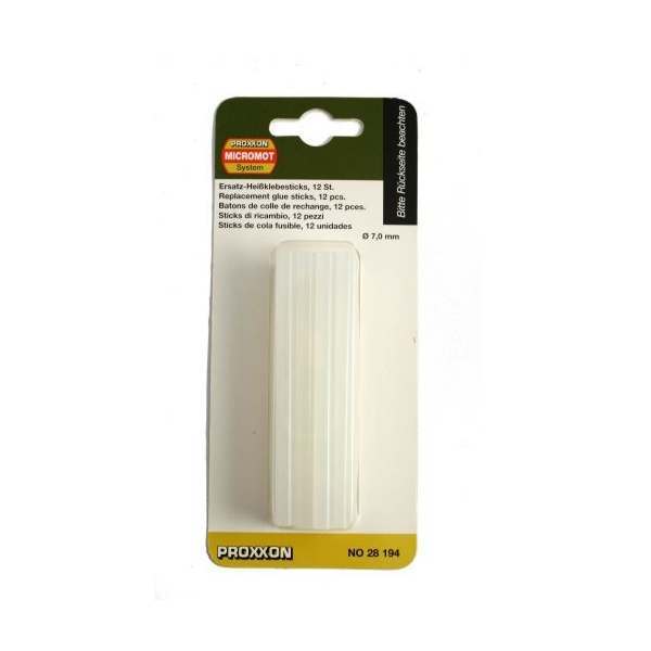 Proxxon 28194 Çubuk Mum Silikon Şeffaf 12 Ad HKP220 için