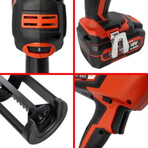 Stayer CG L20 Çift Akülü Silikon Tabancası 18V 4Ah