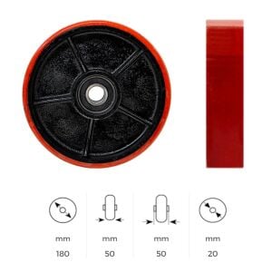 Yedek Transpalet Tekeri Büyük 180x50 mm