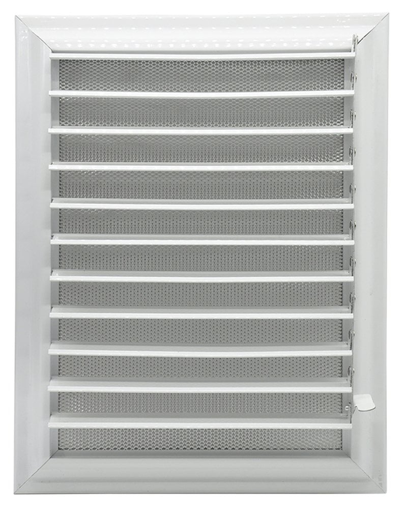 Hareketli Alüminyum Menfez Panjurlu Havalandırma 31x31 Beyaz