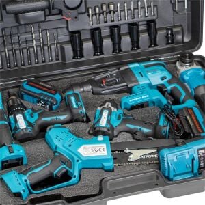 CatPower 1560 Kömürsüz Üç Akülü 6'lı Set 20V 4Ah (Aksesuarlı)