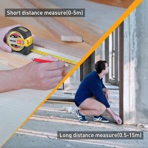 Prexiso PLT15 İkisi Bir Arada 15 Mt Lazerli 5 Metre Şerit Metre