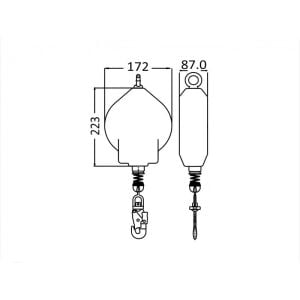 Kratos Geri Sarımlı Düşüş Tutucu Yoyo 10 mt
