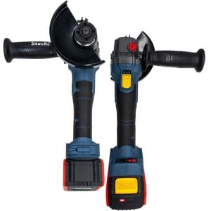 Stechend SX44-2X4.0 Çift Akülü Kömürsüz Avuç Taşlama 125mm 20V 4.0Ah