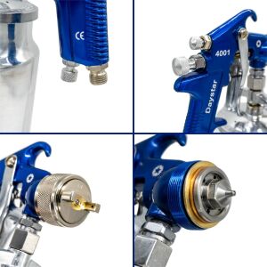 Daystar 4001 Alttan Depolu Profesyonel Boya Tabancası 1.7mm 1000cc