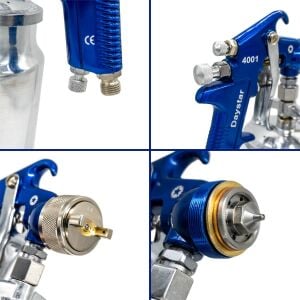 Daystar 4001 Alttan Depolu Profesyonel Boya Tabancası 1.7mm 1000cc