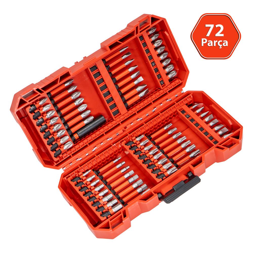 6520 Adaptörlü Bits Uç Vidalama Seti 72 Parça