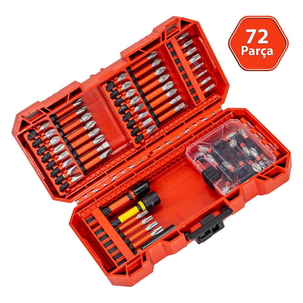 6521 Adaptörlü Bits Uç Vidalama Seti 72 Parça (Minibox Kutulu)