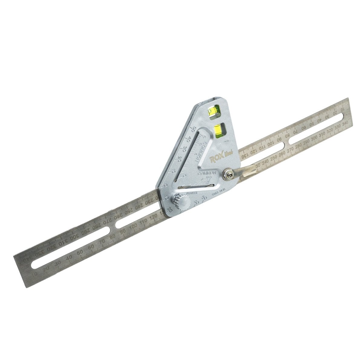 Rox Wood 0122 Çok Amaçlı Terazili Açılı Gönye 350 mm