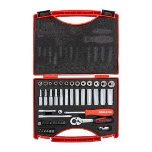 İzeltaş 1/4'' Altı Köşe Mini Lokma Anahtar ve Bits Set 48 Parça