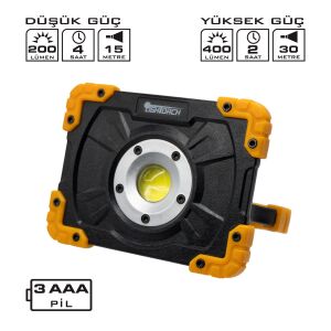 Lightorch LT03088 Taşınabilir, Mıknatıslı Led Fener 400 Lümen