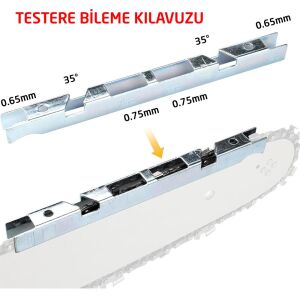 Vinko 03132 Zincir Testere Bileme Eğe Takımı 7 Parça