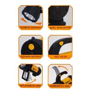 Lightorch LT03101 Şarjlı Led El Feneri 190 Lümen