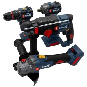 Stechend SXS403 Akülü Alet Seti 20V 4.0/6.0Ah 7 Parça