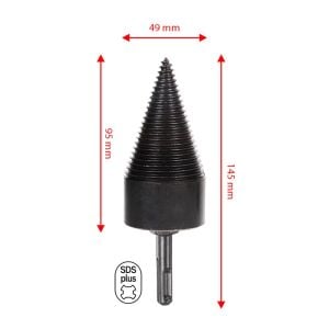 6162  Ahşap Şöminelik Odun Kütük Ayırma Yarma Matkap Ucu 49 mm