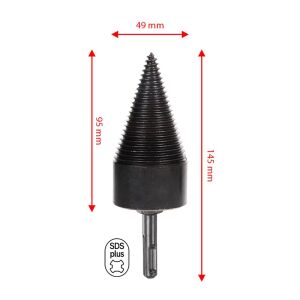 6162  Ahşap Şöminelik Odun Kütük Ayırma Yarma Matkap Ucu 49 mm