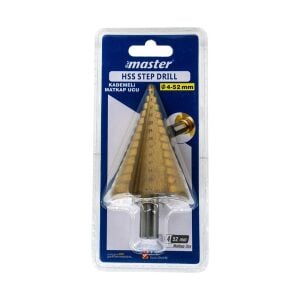 Master 530664 HSS Kademeli Matkap Ucu Panç Sac Delgisi 4-52 mm