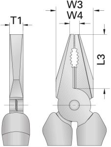 Gedore 8245-180 JC Avrupa Modeli Kombine Pense 180 mm