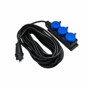 5375 Kauçuk 3lü Grup Priz Seyyar Uzatma Kablosu 3x2.5mm2 - 25mt