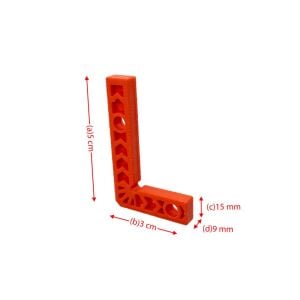 6280 ABS Plastik Gönye 5x3 cm