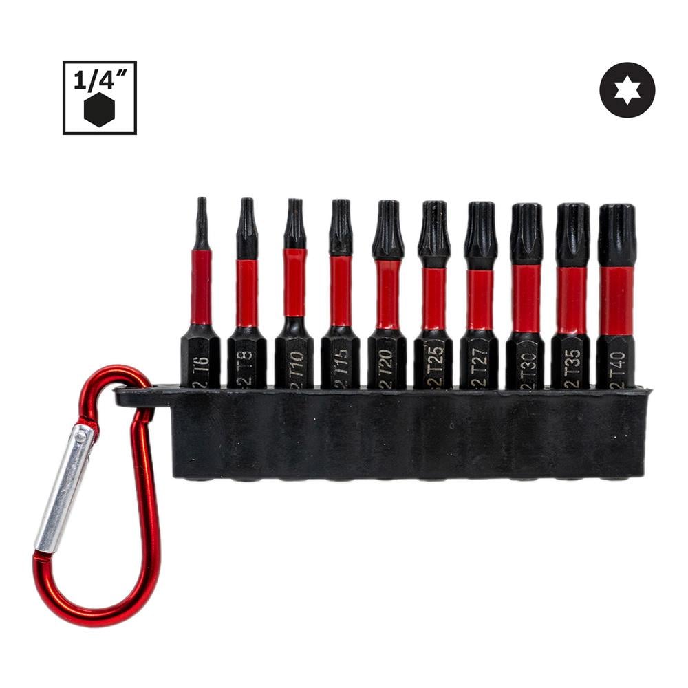 6279 Manyetik Torx Bits Uç Seti T6-T40 (10 Parça)