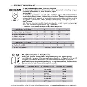STARLINE E-53 Kesilme Dirençli İş Eldiveni - 10