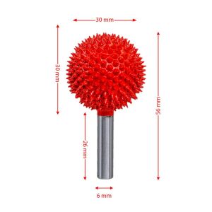 Rox Wood 0285 Karbür Yuvarlak Tip Ahşap Şekillendirme Törpü