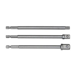 6534 Uzun Bits Saplı Lokma Adaptör Seti 150 mm (1/4'' - 3/8'' - 1/2'')