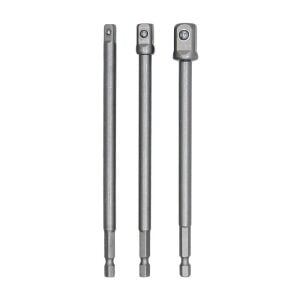 6534 Uzun Bits Saplı Lokma Adaptör Seti 150 mm (1/4'' - 3/8'' - 1/2'')