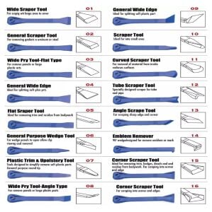 6179 Döşeme ve Trim Sökme Takımı 27 Parça