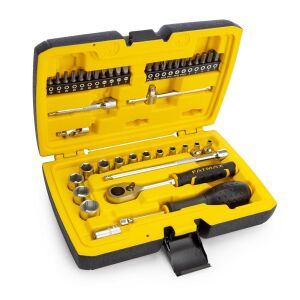 Stanley Fatmax 6 Köşe 1/4'' Lokma/Bits Uçlu Anahtar Takımı 42 Parça