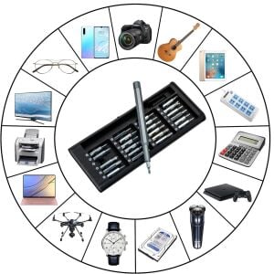 6160 Mikro Bits Uç Hassas Tornavida Seti 25 Parça