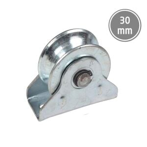 RMT030 Sürgülü Demir Kapı İçin Tablalı Ray Makarası 30 mm