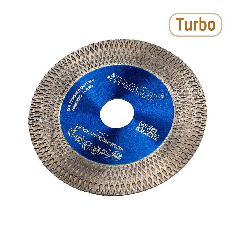 Master 504980 Turbo 115 mm İnce Çapaksız Mermer Granit Fayans Kesme Taşlama