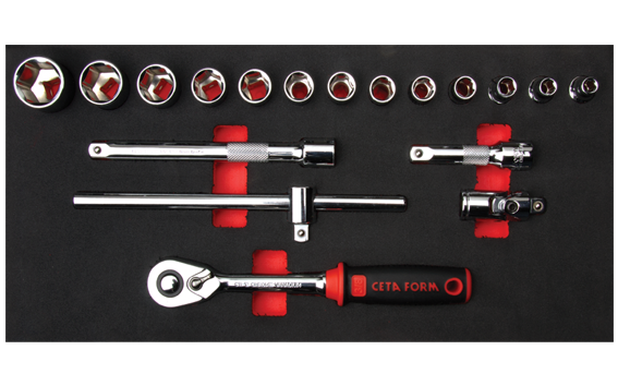 CETA FORM C10-E18H2 3/8'' Lokma Takımı 18 Parça