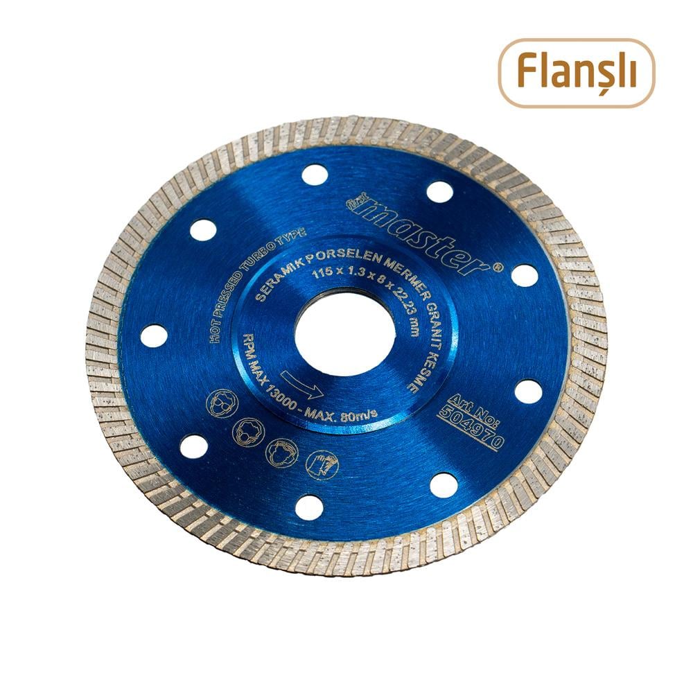 Master 504970 Flanşlı 115 mm İnce Hassas Mermer Granit Fayans Kesme