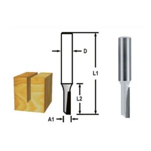 Makita D-47416 Freze Dalma Düz Kanal Bıçağı (Tek Bıçak) 6 mm