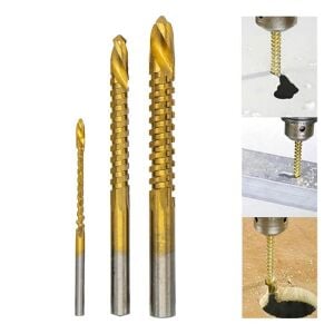 Master 530855 HSS Titanyum Kaplı Çok Amaçlı Freze Matkap Ucu Seti 3 Parça